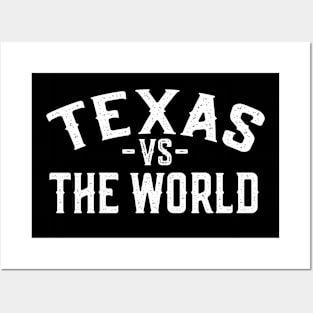 Show Your Texas Pride with our 'Texas vs The World' Design Posters and Art